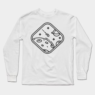 Falling Star (Black) Long Sleeve T-Shirt